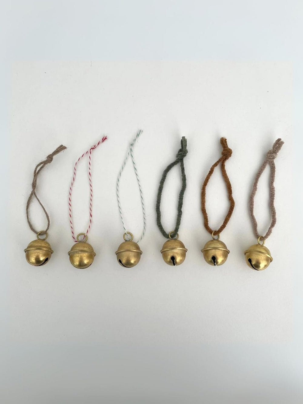 Fort & Field 1 1/4" Brass Sleigh Bell Christmas Ornament Jute Twine | Twentyseven Toronto