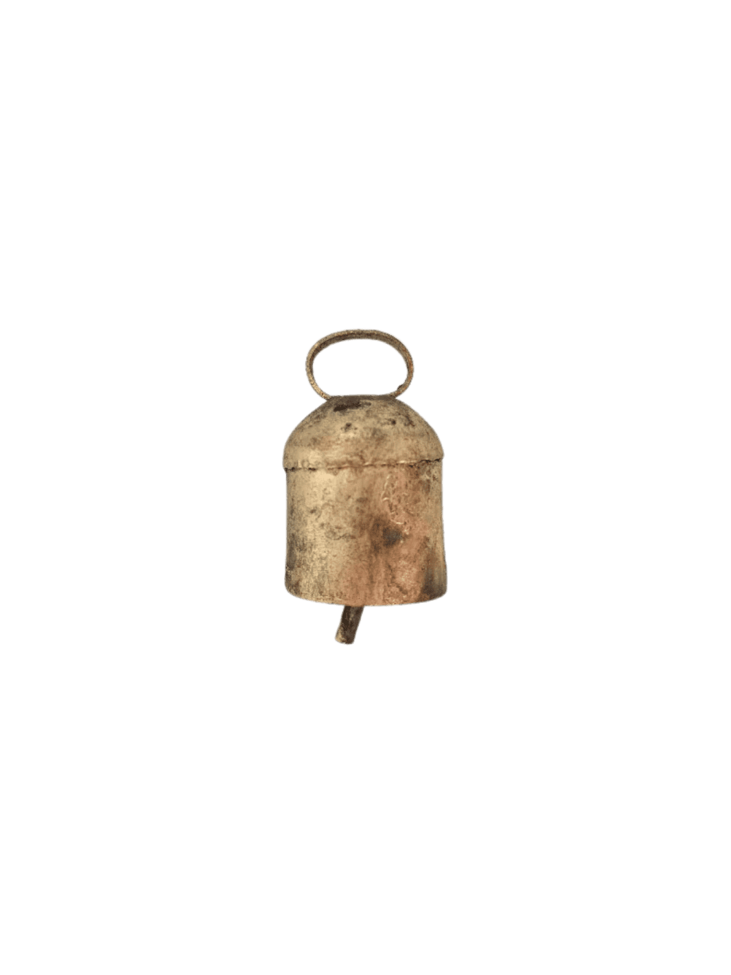 Fort & Field 1 3/4" Rustic Little Rounded Top Tin Brass Finish Bell | Twentyseven Toronto