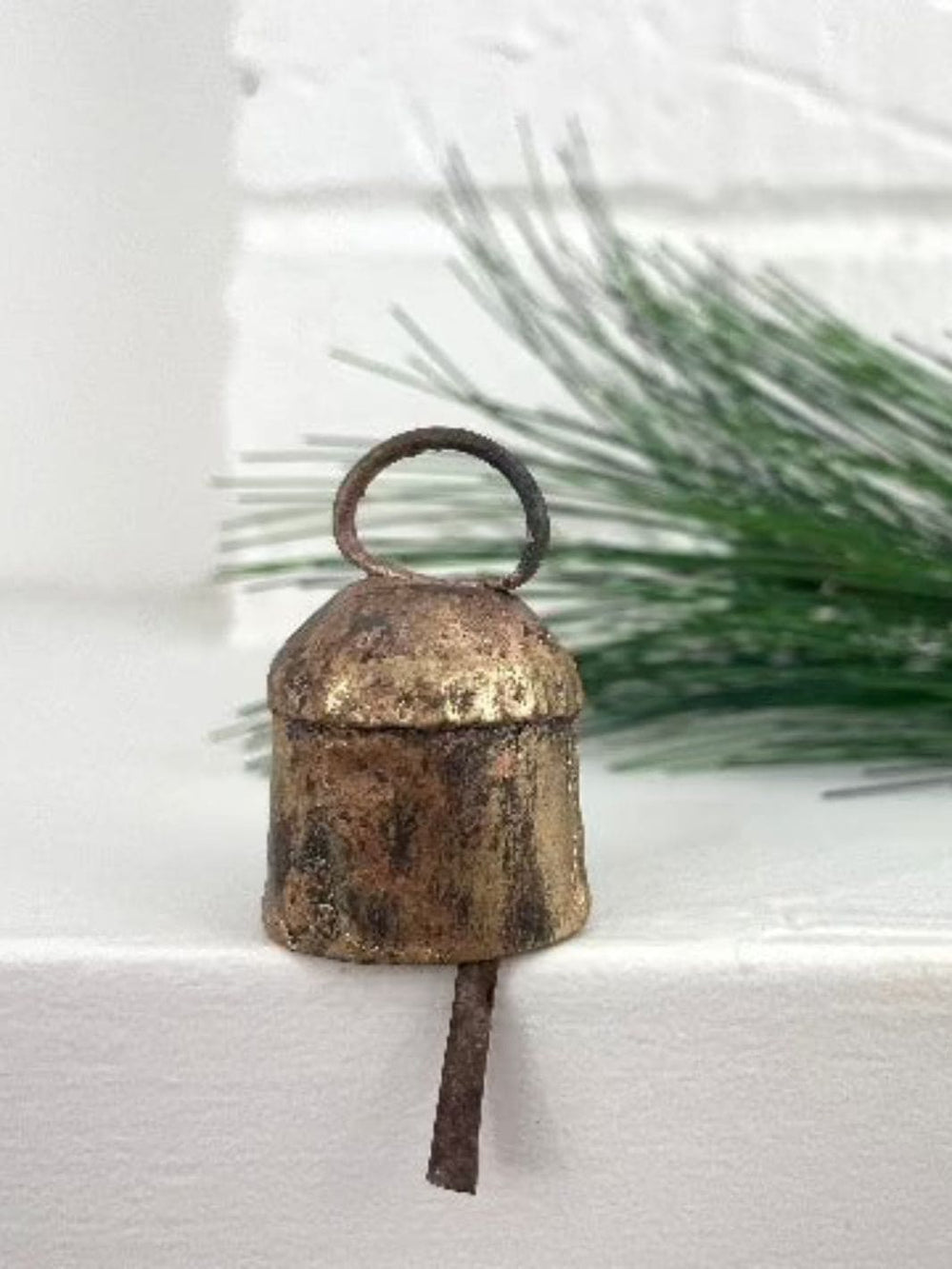 Fort & Field 1 3/4" Rustic Little Rounded Top Tin Brass Finish Bell | Twentyseven Toronto