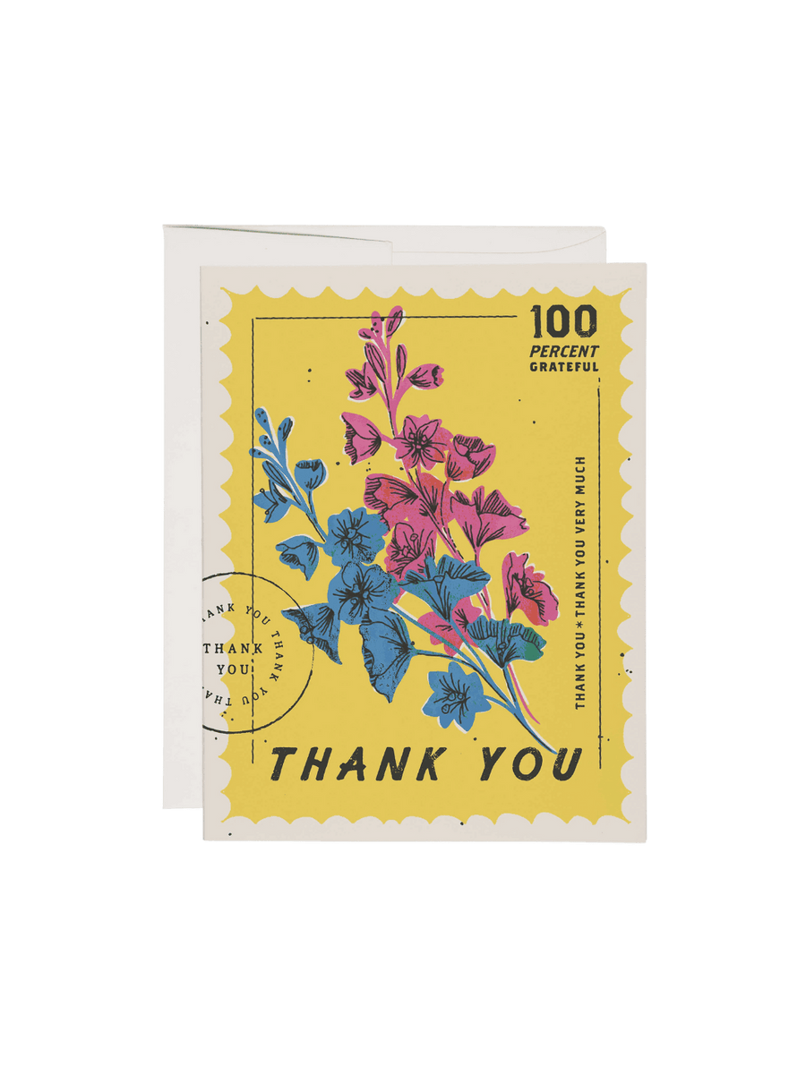 Red Cap Cards 100 Percent Thank You Greeting Card | Twentyseven Toronto