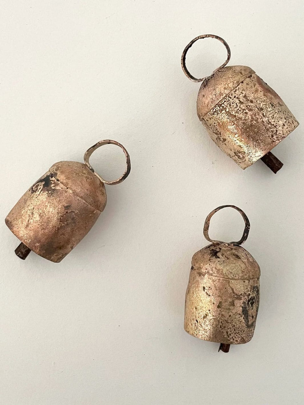Fort & Field 2 1/4" Rustic Rounded Top Tin Brass Finish Medium Bell | Twentyseven Toronto