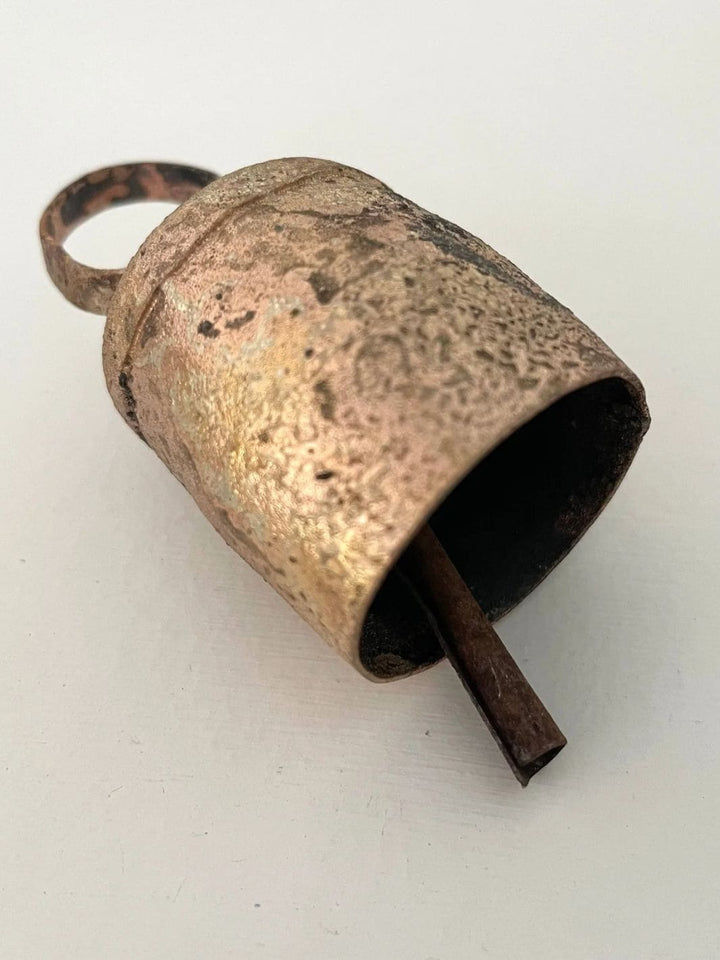 Fort & Field 2 1/4" Rustic Rounded Top Tin Brass Finish Medium Bell | Twentyseven Toronto