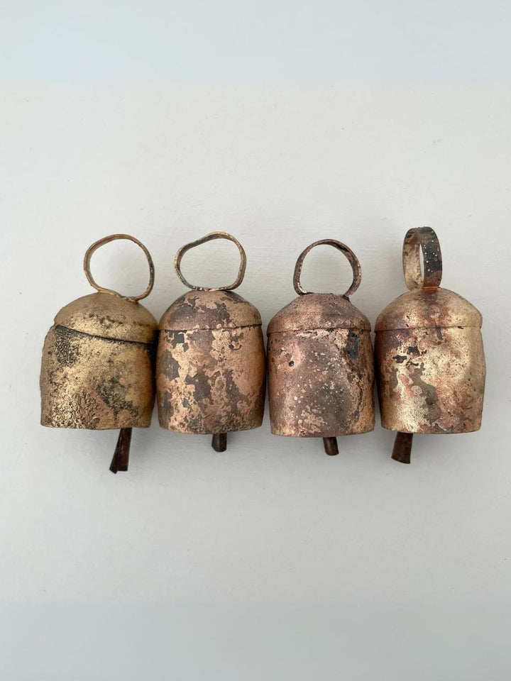 Fort & Field 2 1/4" Rustic Rounded Top Tin Brass Finish Medium Bell | Twentyseven Toronto