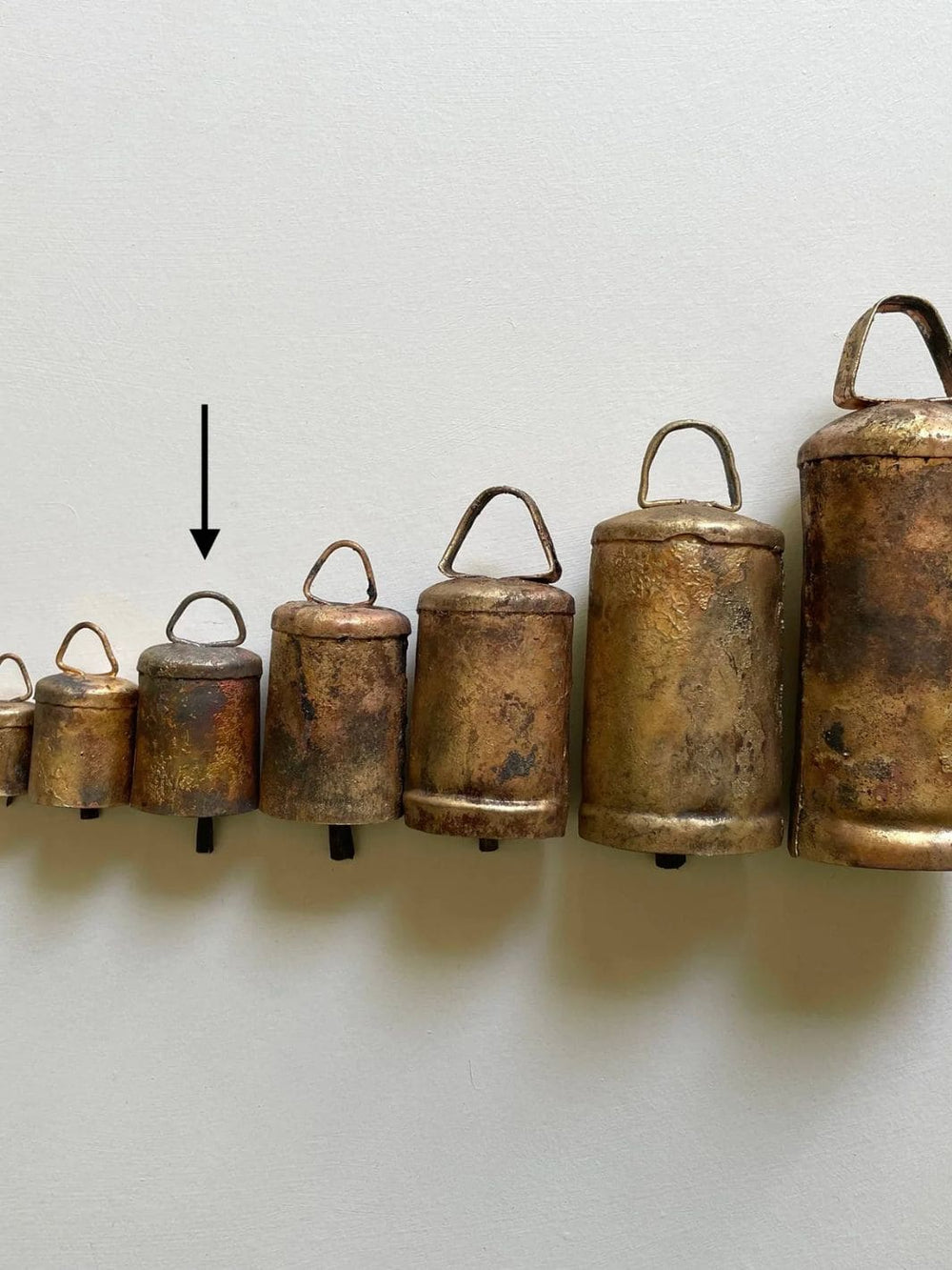 Fort & Field 2 1/4" Rustic Flat Top Tin Brass Finish Bell Metal Striker | Twentyseven Toronto