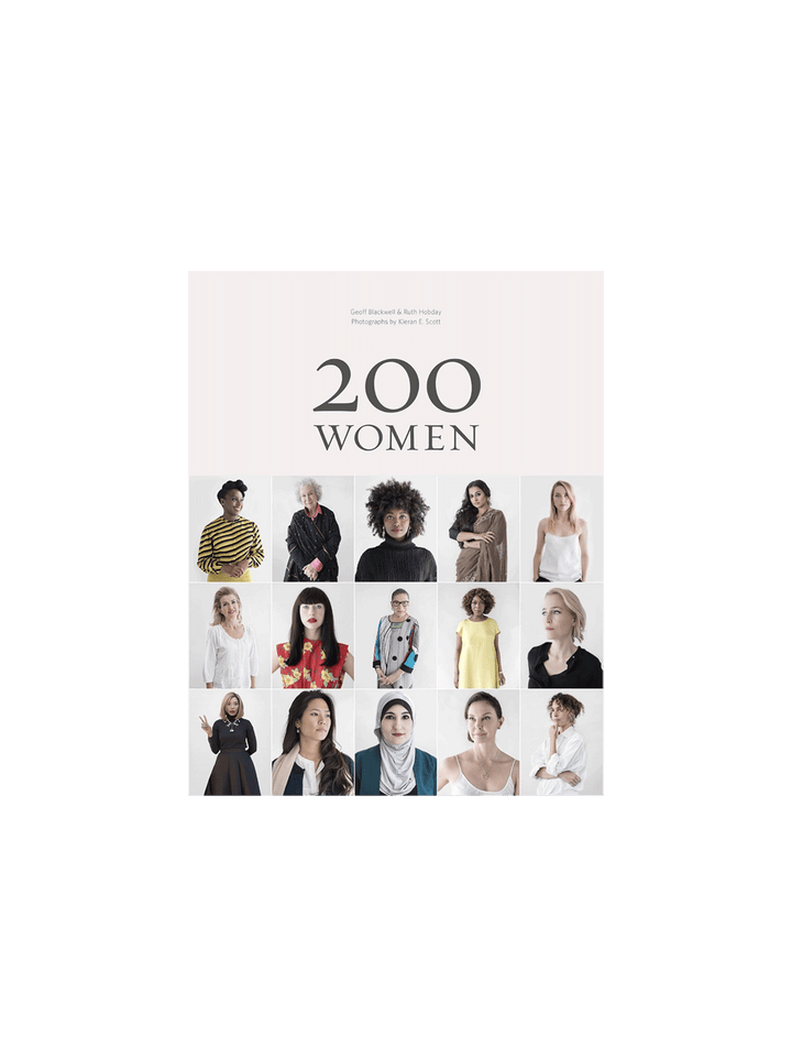 200 Women by Geoff Blackwell and Ruth Hobday, featuring a grid of portrait photography of women from around the world on the book cover | Twentyseven Toronto