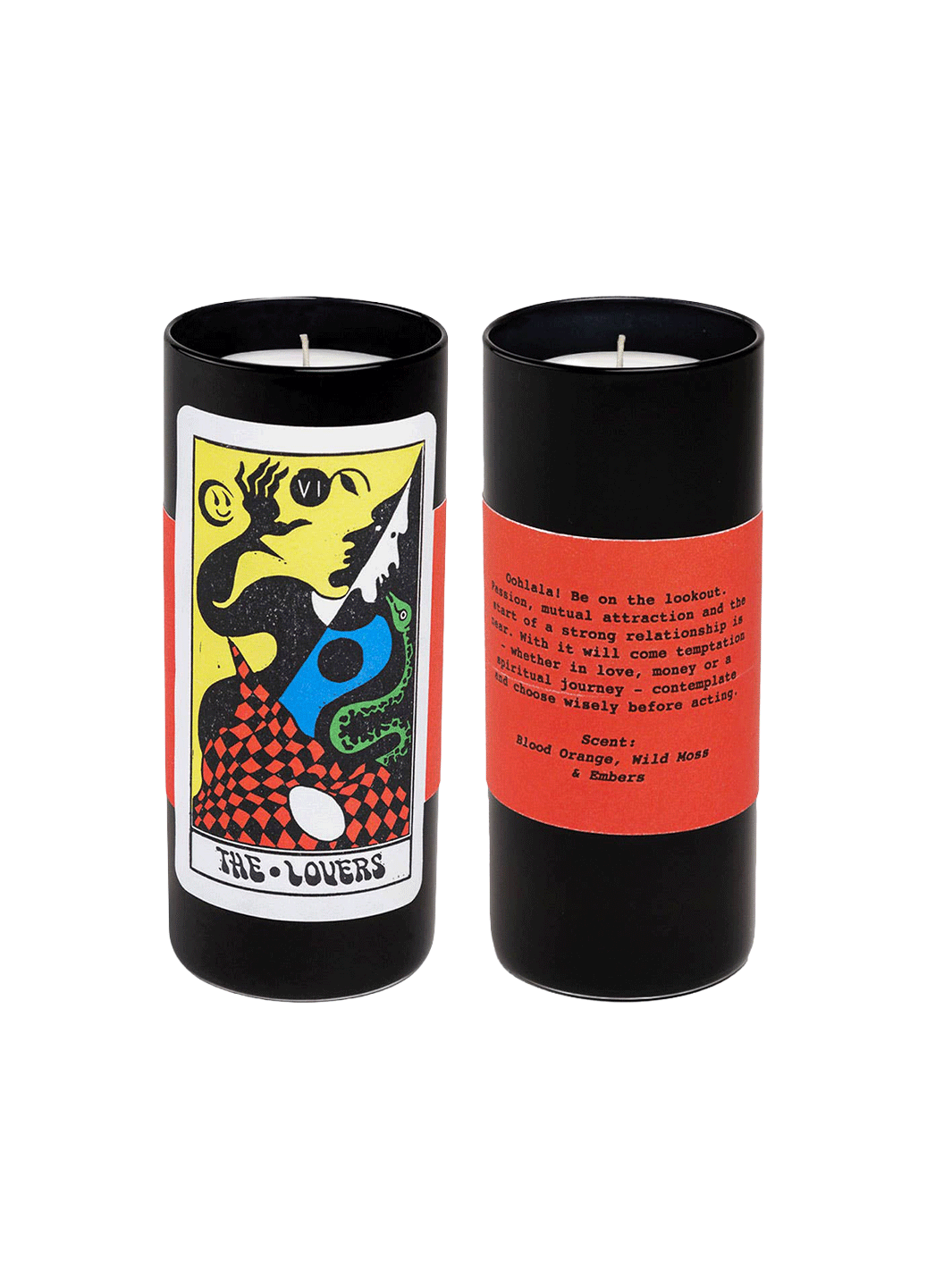 Tarot Candle - The Lovers (Blood Orange & Moss Romance)