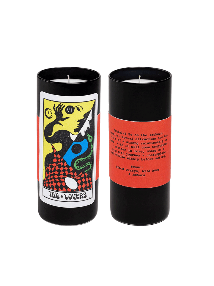 Tarot Candle - The Lovers (Blood Orange & Moss Romance)