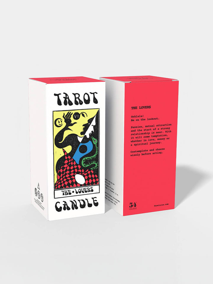 Tarot Candle - The Lovers (Blood Orange & Moss Romance)