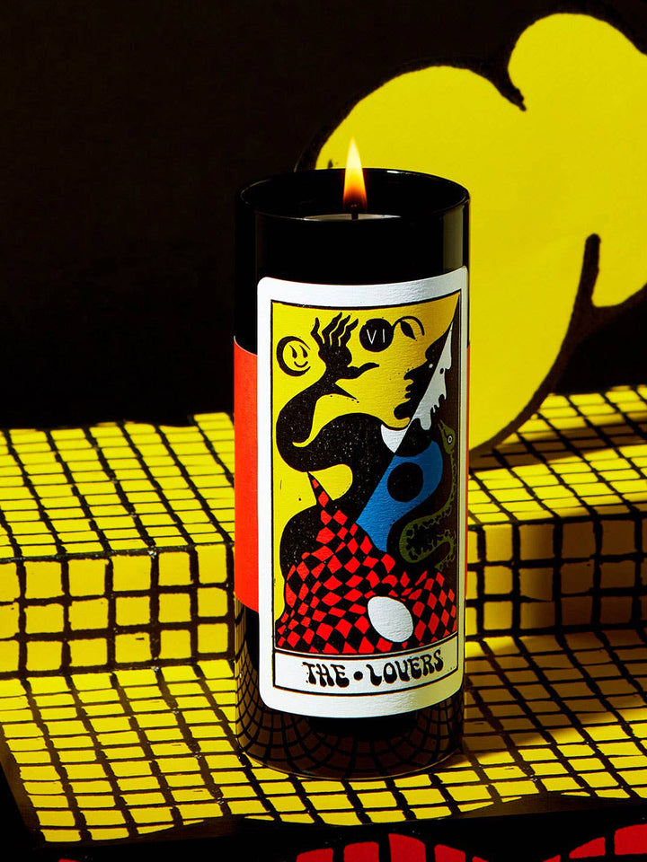 Tarot Candle - The Lovers (Blood Orange & Moss Romance)