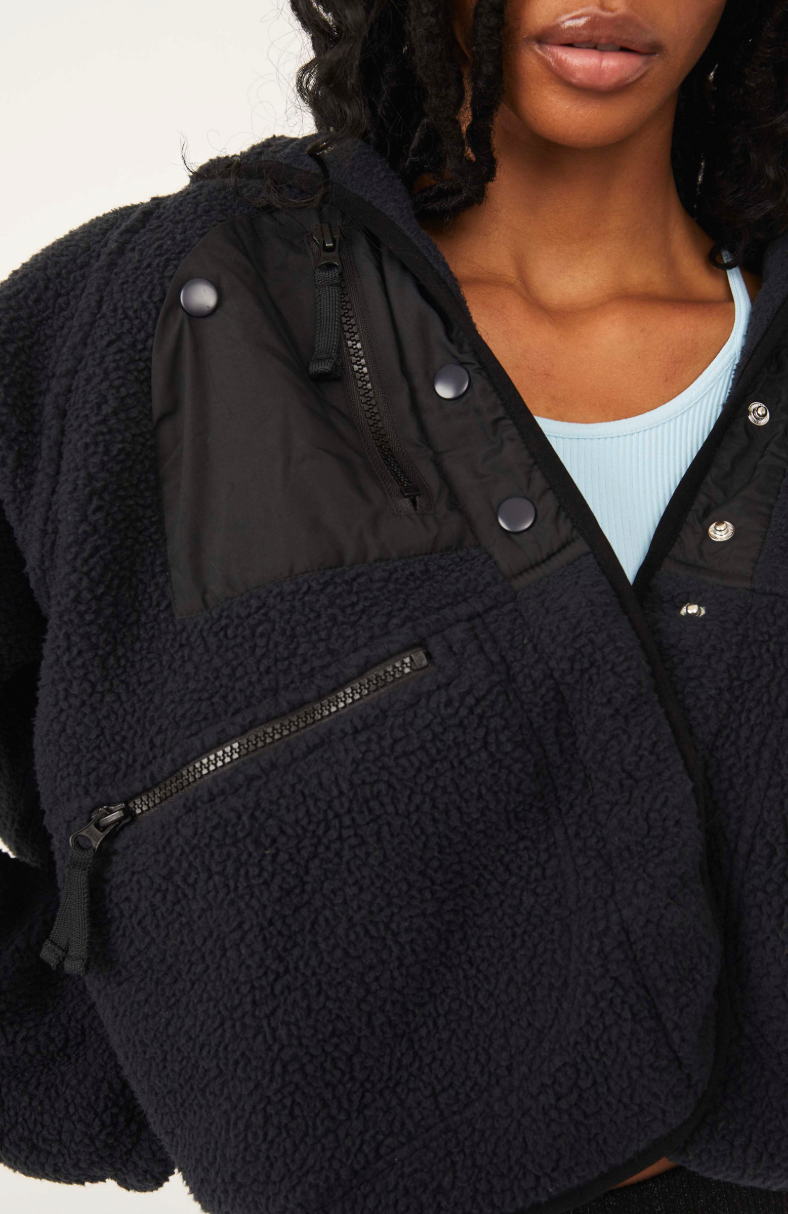Hit The Slopes Fleece Jacket - Black