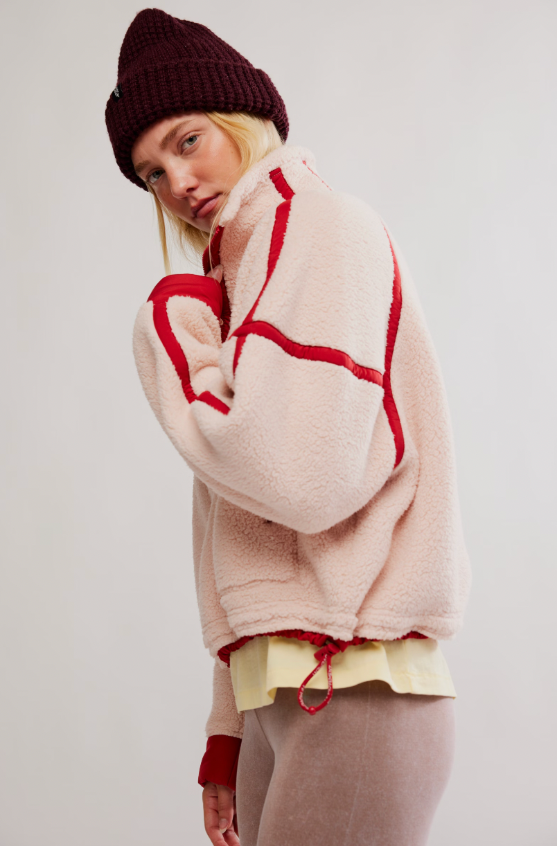 Mountain High 1/2 Zip Fleece - Ballet Slipper