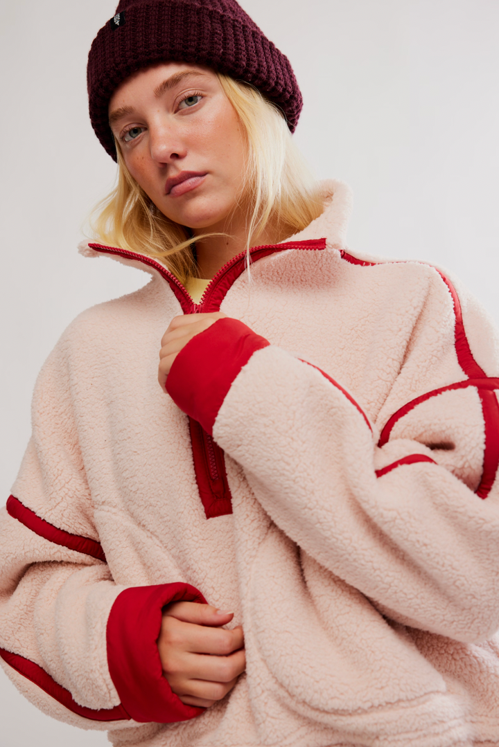 Mountain High 1/2 Zip Fleece - Ballet Slipper