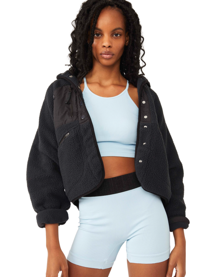 Hit The Slopes Fleece Jacket - Black
