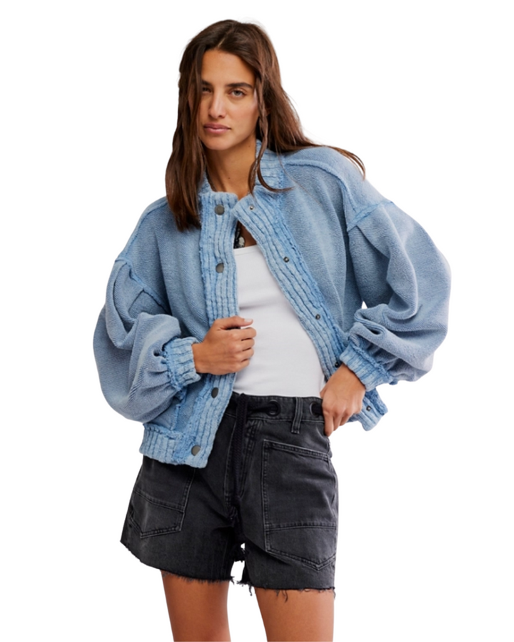 Cozy In This Cardi- Dusty Blue