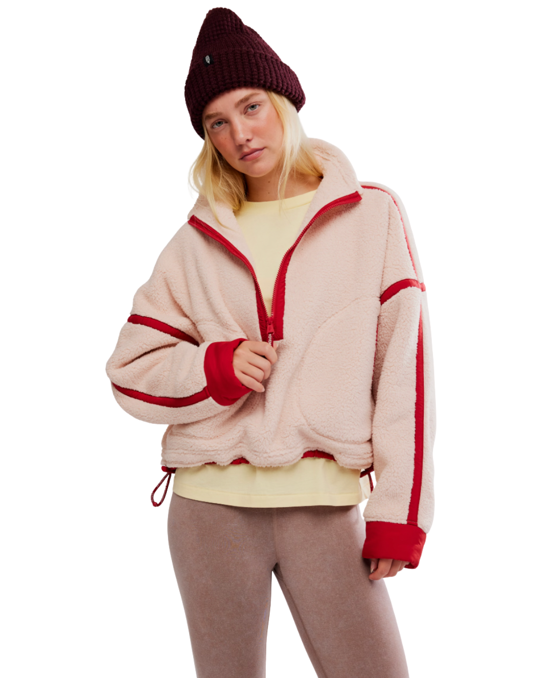 Mountain High 1/2 Zip Fleece - Ballet Slipper