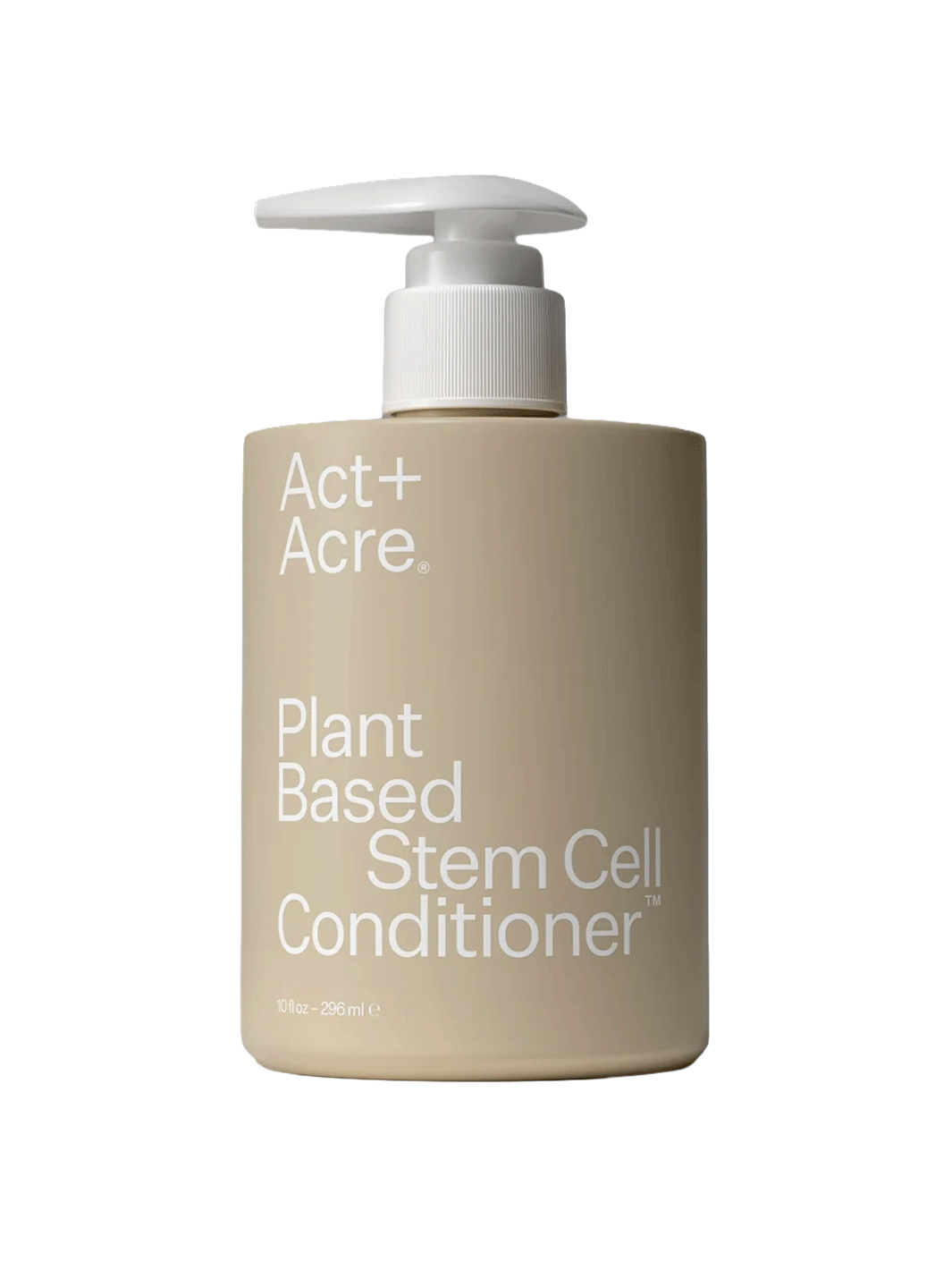 Act+Acre Plant Based Stem Cell Conditioner in beige 10 fl oz pump bottle | Twentyseven Toronto