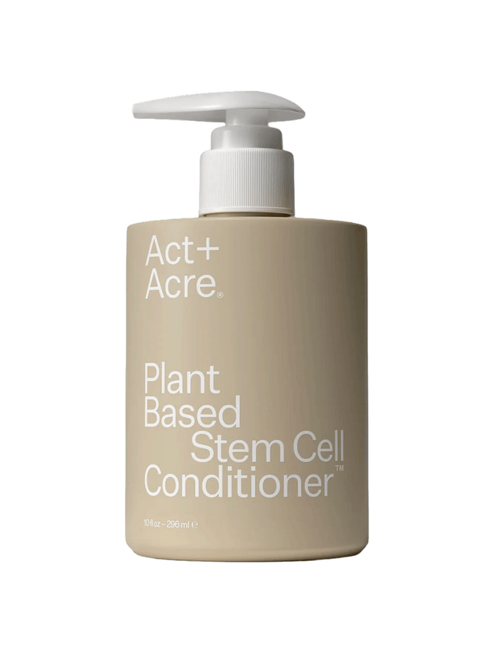 Act+Acre Plant Based Stem Cell Conditioner in beige 10 fl oz pump bottle | Twentyseven Toronto