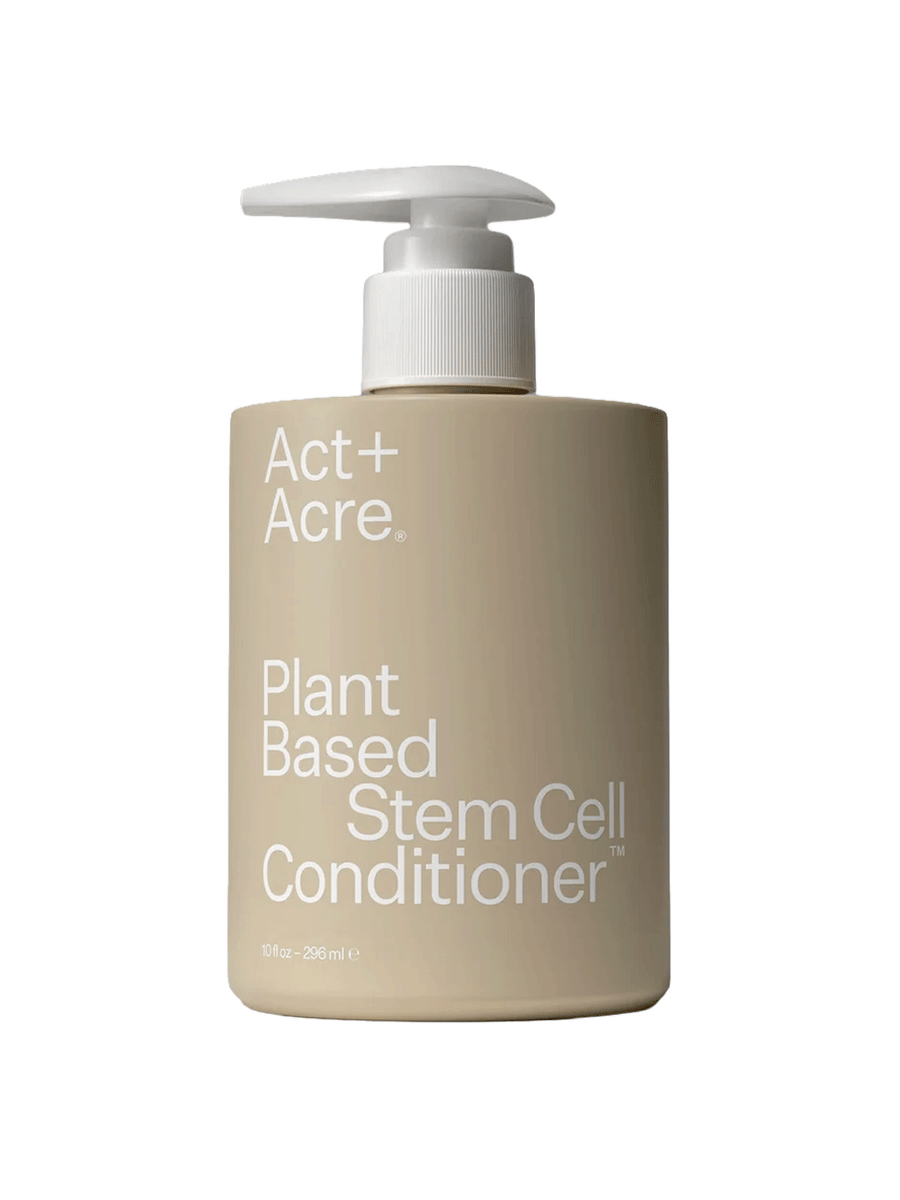 Act+Acre Plant Based Stem Cell Conditioner in beige 10 fl oz pump bottle | Twentyseven Toronto