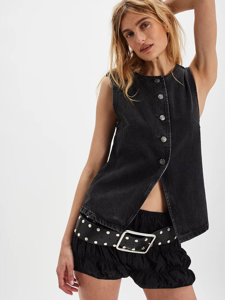 We the Free by Free People Aimee Vest - Black | Twentyseven Toronto