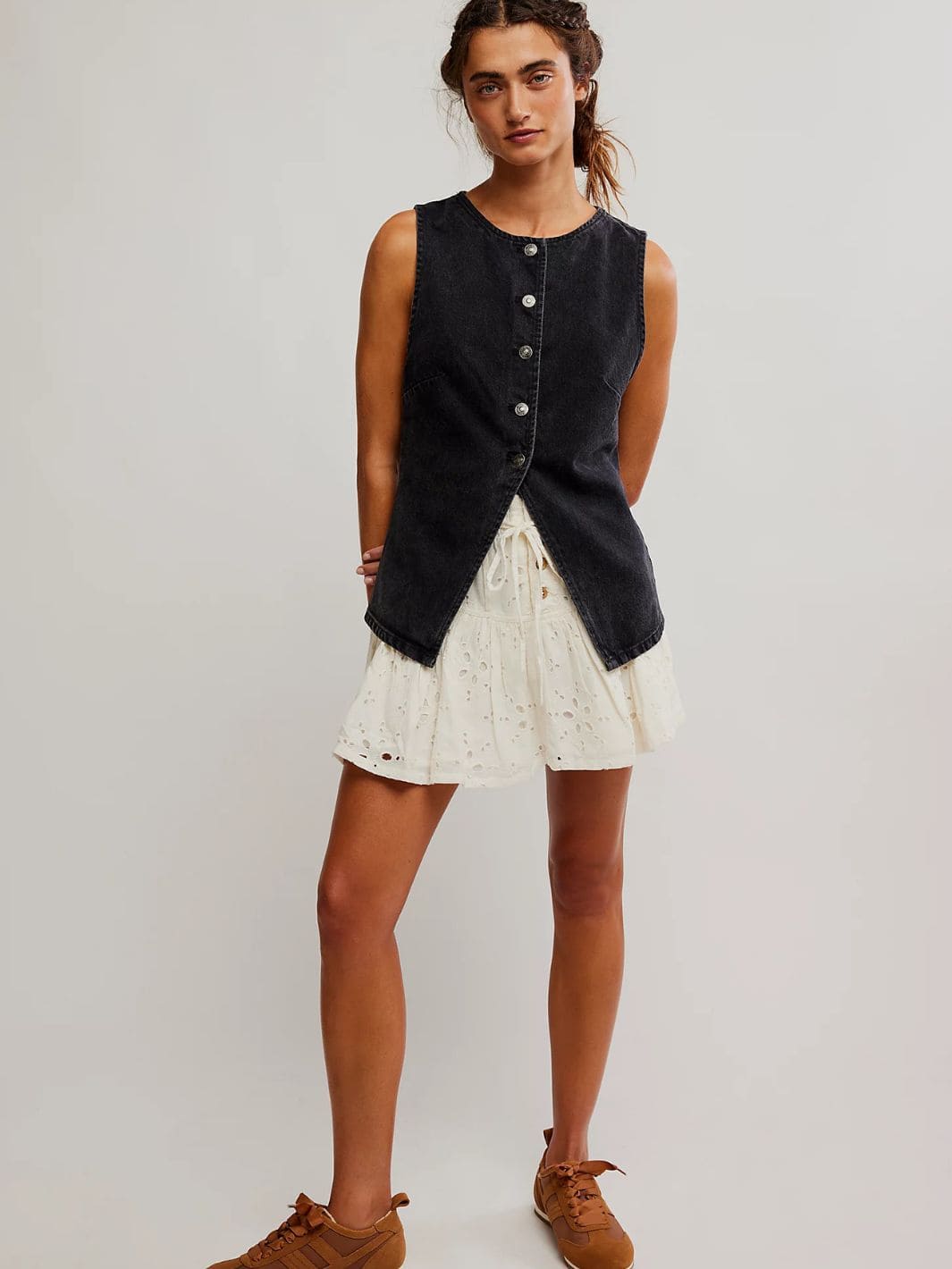 We the Free by Free People Aimee Vest - Black | Twentyseven Toronto