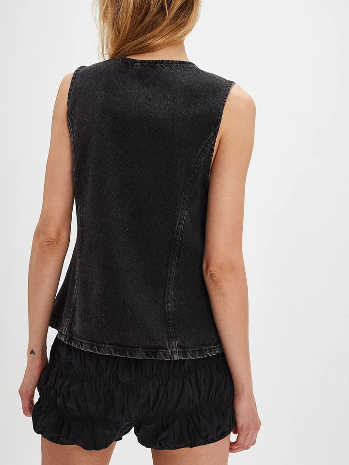 We the Free by Free People Aimee Vest - Black | Twentyseven Toronto