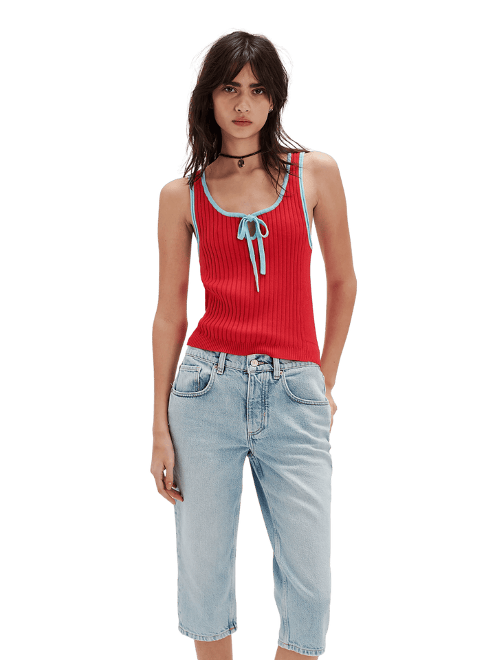 Free People All Star Sweater Tank in Atlas Red Combo | Twentyseven Toronto