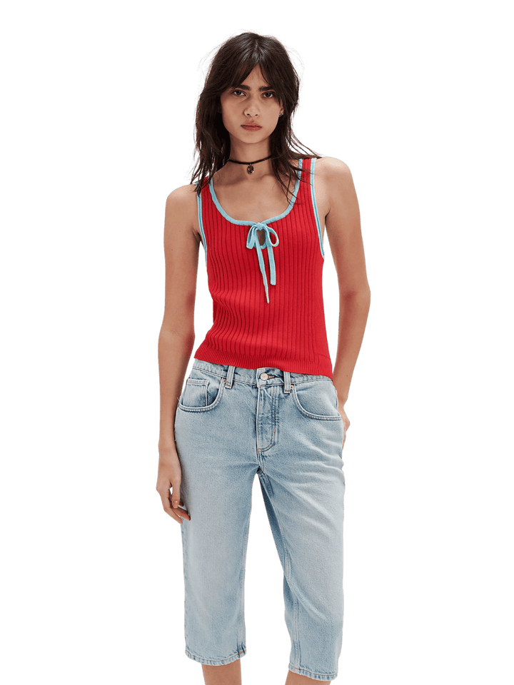 Free People All Star Sweater in Atlas Red Combo | Twentyseven Toronto