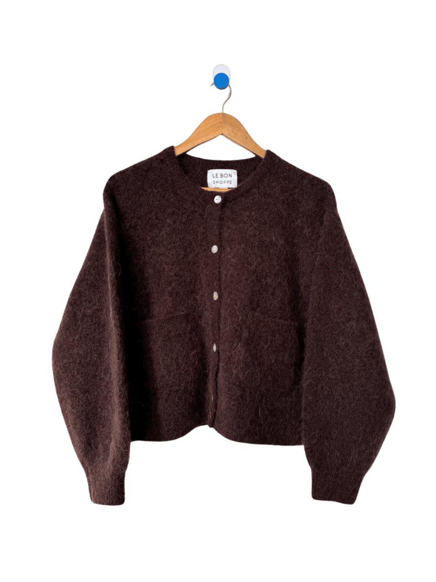 Le Bon Shoppe Amélie Alpaca Cardigan in Chocolate | Twentyseven Toronto