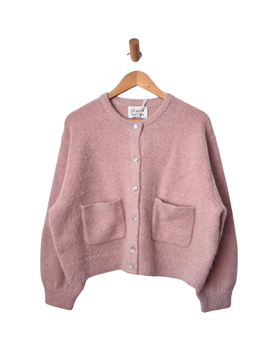 Le Bon Shoppe Amélie Alpaca Cardigan in Pink Rosé | Twentyseven Toronto