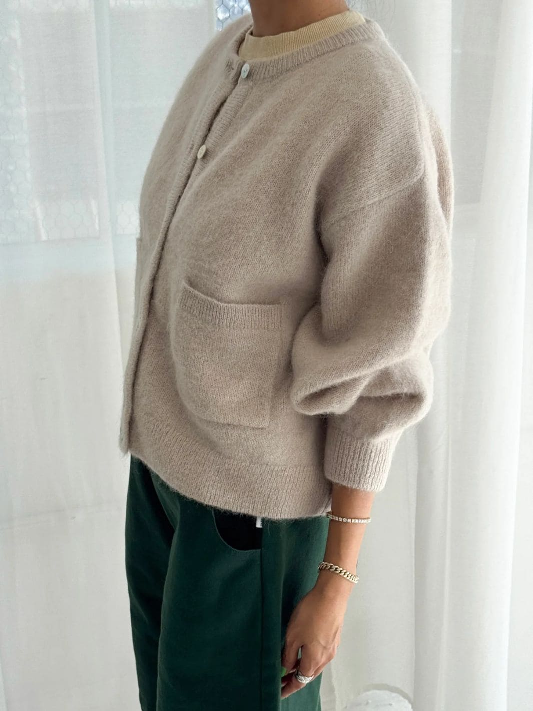 Le Bon Shoppe Amélie Alpaca Cardigan in Smoke | Twentyseven Toronto