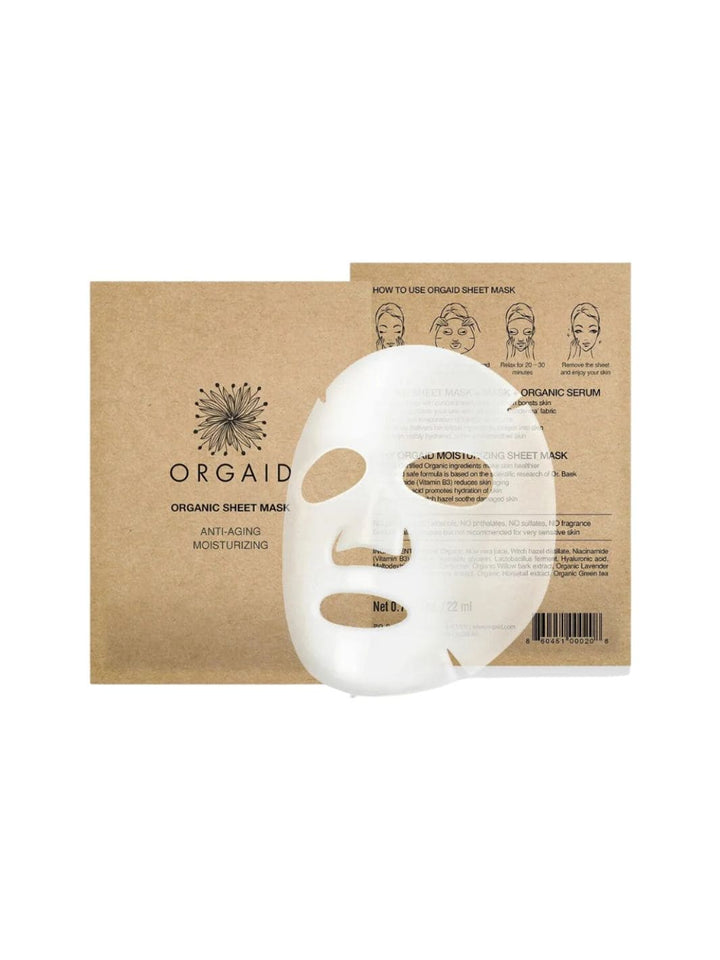 ORGAID Anti-Aging & Moisturizing Organic Sheet Mask (4-Pack) | Twentyseven Toronto