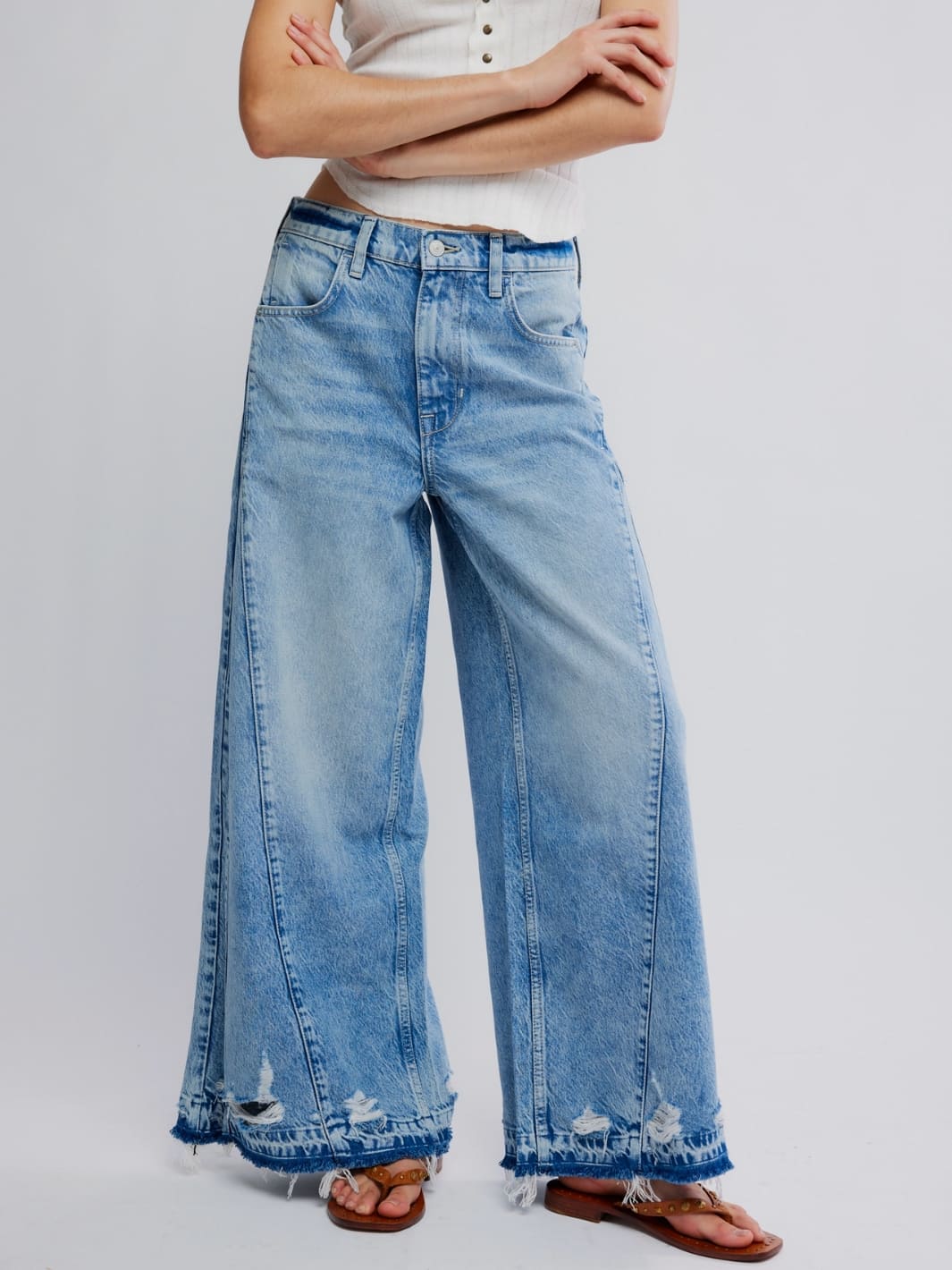 Free People Apollo Wide Leg in Streamline | Twentyseven Toronto