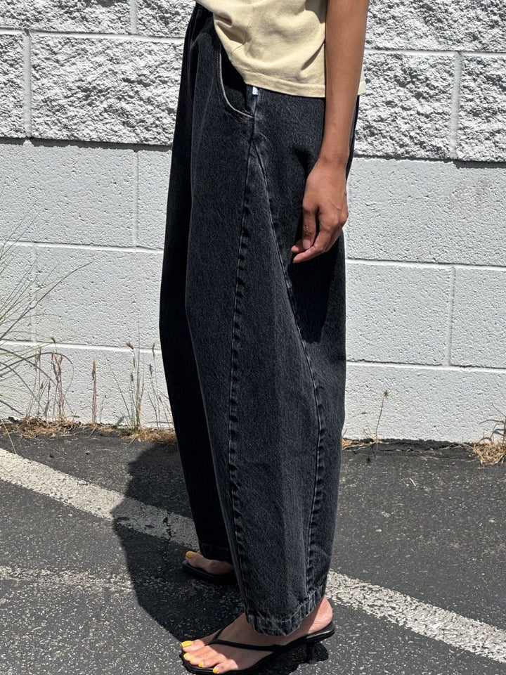 Le Bon Shoppe Arc Pants in Black Denim | Twentyseven Toronto