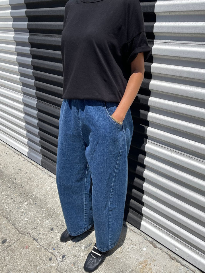 Le Bon Shoppe Arc Pants in Blue Denim | Twentyseven Toronto