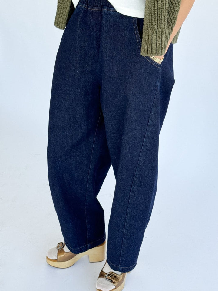 Le Bon Shoppe Arc Pants in Blue Denim | Twentyseven Toronto