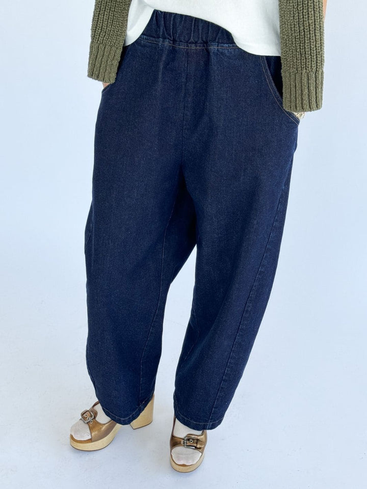 Le Bon Shoppe Arc Pants in Blue Denim | Twentyseven Toronto