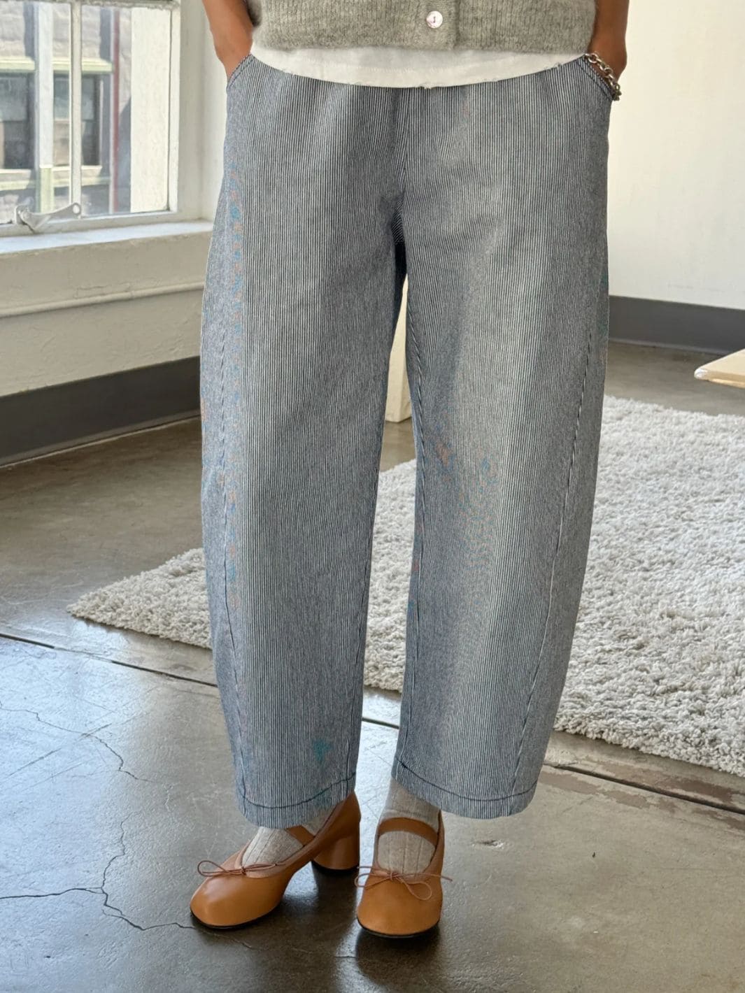 Le Bon Shoppe Arc Pants in Blue Stripe | Twentyseven Toronto