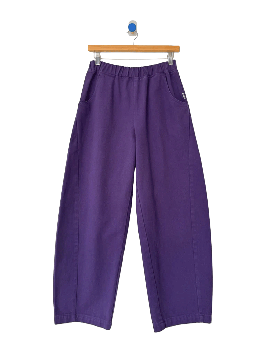 Le Bon Shoppe Arc Pants in Eggplant with elastic waistband and curved side pockets | Twentyseven Toronto