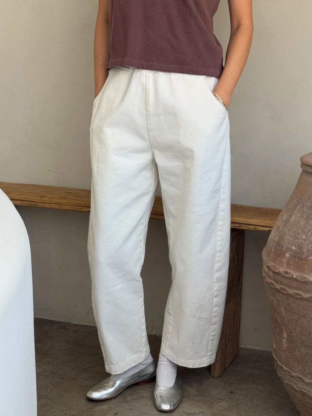 Le Bon Shoppe Arc Pants in Milk | Twentyseven Toronto