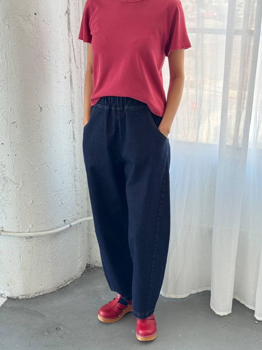 Le Bon Shoppe Arc Pants in Raw Denim | Twentyseven Toronto