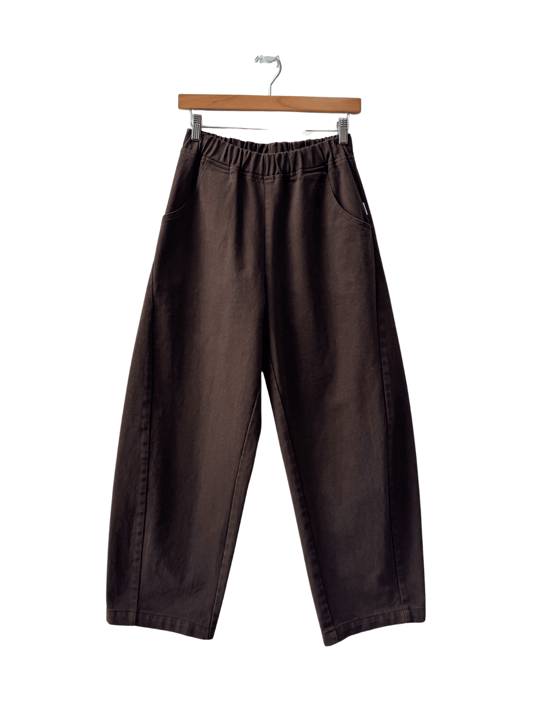 Brown Arc Pants in 'Umber' from Le Bon Shoppe on a hanger | Twentyseven Toronto