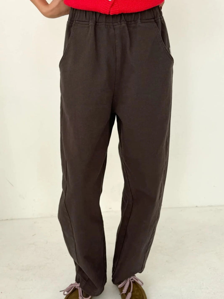 Brown Arc Pants in 'Umber' from Le Bon Shoppe worn by a person | Twentyseven Toronto
