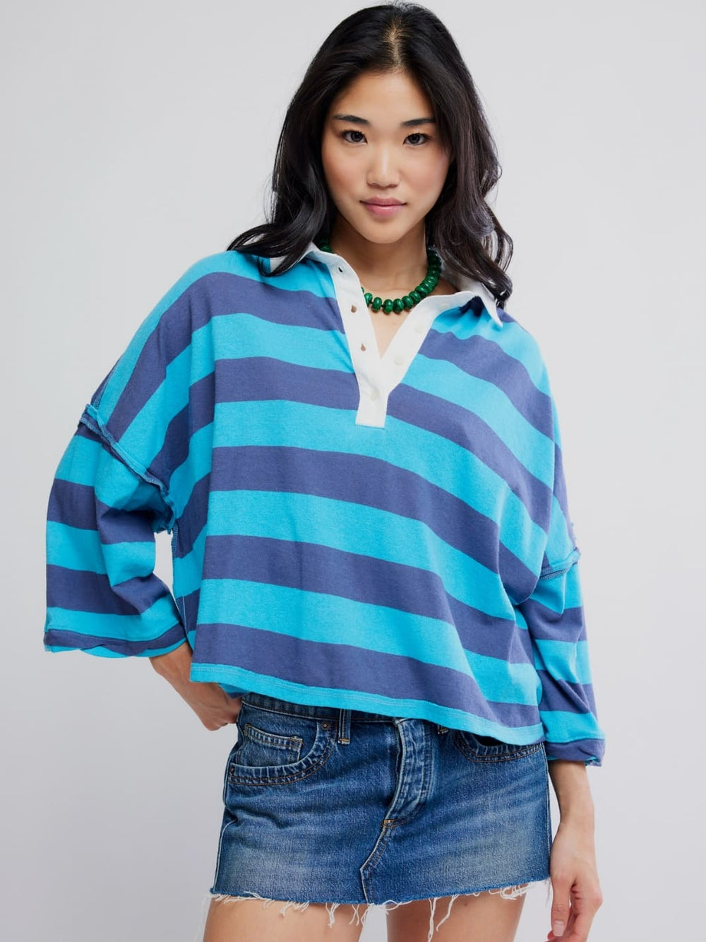 Free People Auggie Tee in Night Shadow/Tropica | Twentyseven Toronto
