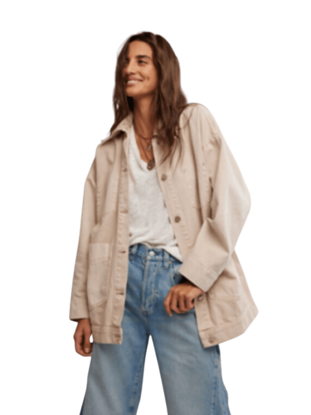 Free People We The Free Avery Denim Jacket in Flax | Twentyseven Toronto