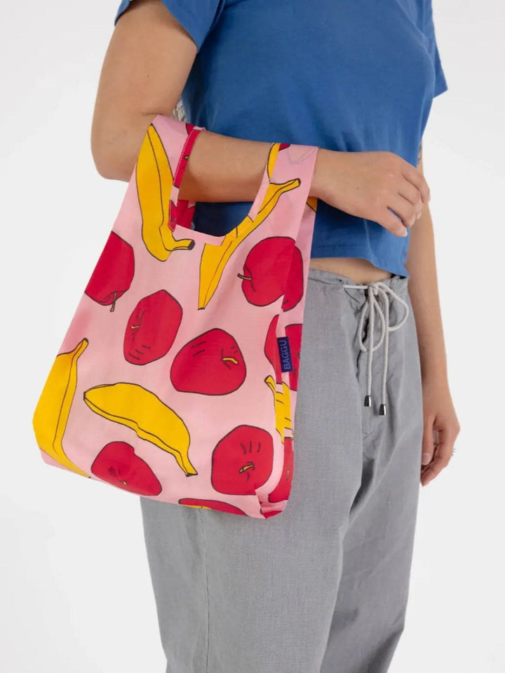 BAGGU Baby Baggu Light Pink Apples & Bananas Bag | Twentyseven Toronto