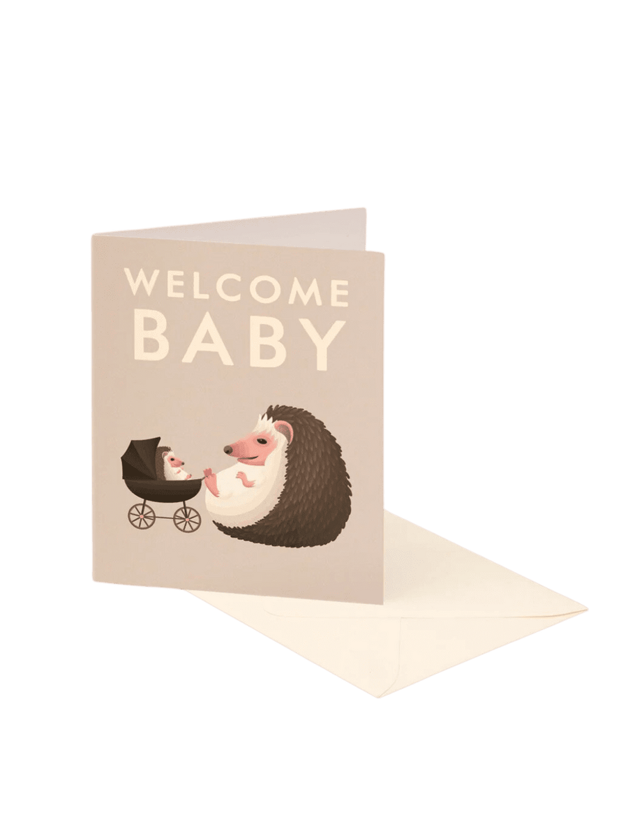 Clap Clap Design Babyshower Hedgehog Baby Card | Twentyseven Toronto