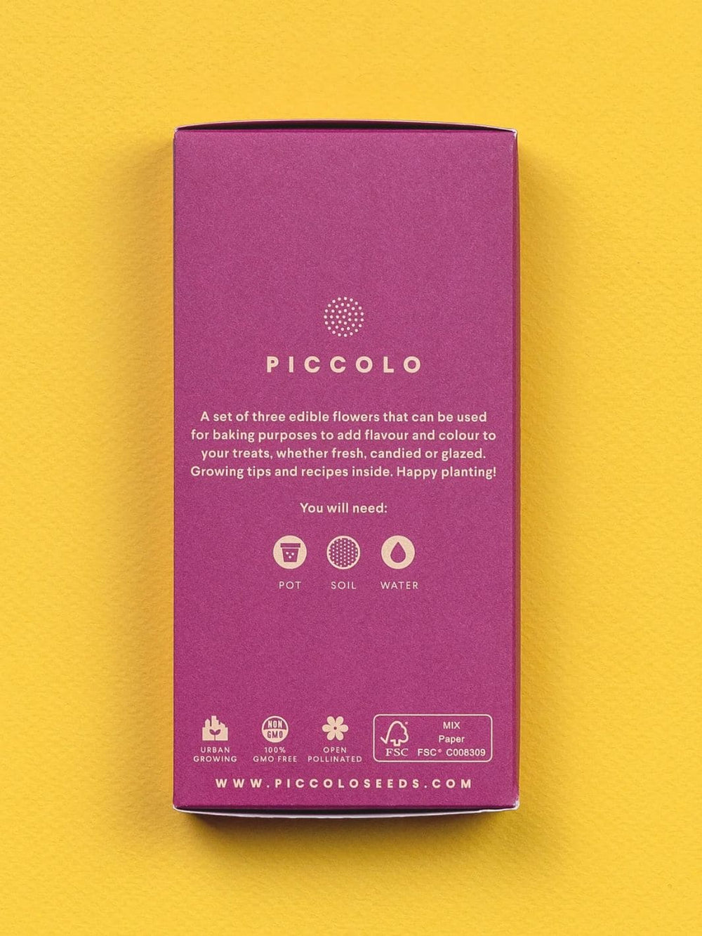 Piccolo Seeds Baking With Flowers Seed Mix | Twentyseven Toronto