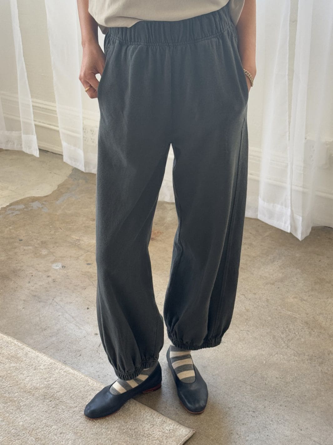 Le Bon Shoppe Balloon Pants - Almost Black | Twentyseven Toronto