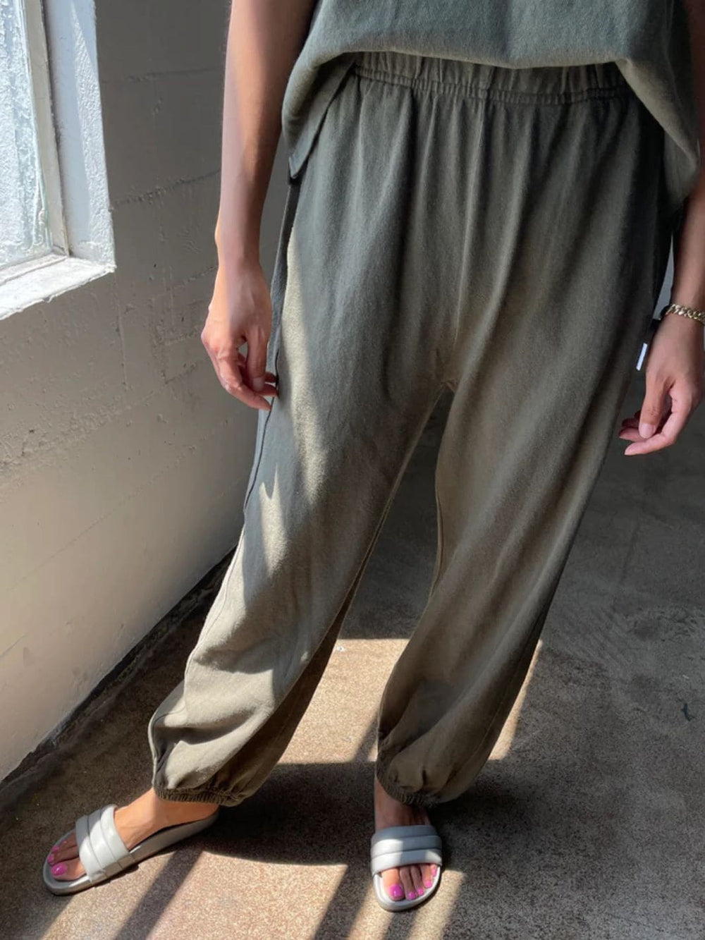 Le Bon Shoppe Balloon Pants in Olive | Twentyseven Toronto