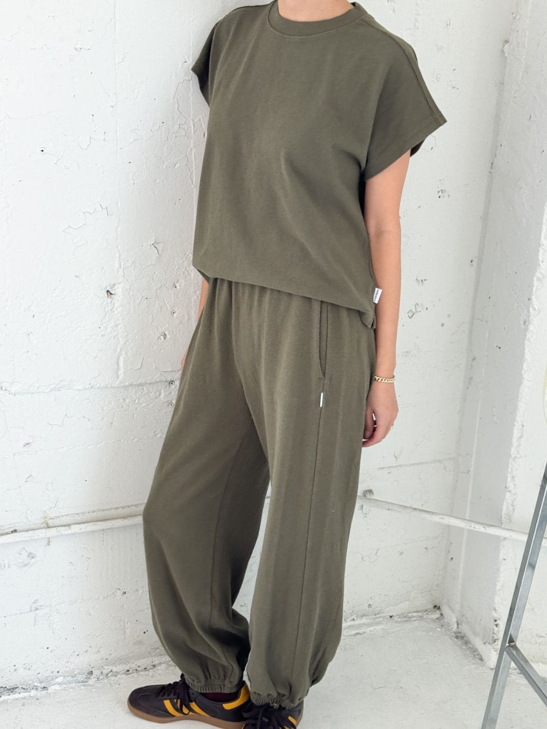 Le Bon Shoppe Balloon Pants in Olive | Twentyseven Toronto
